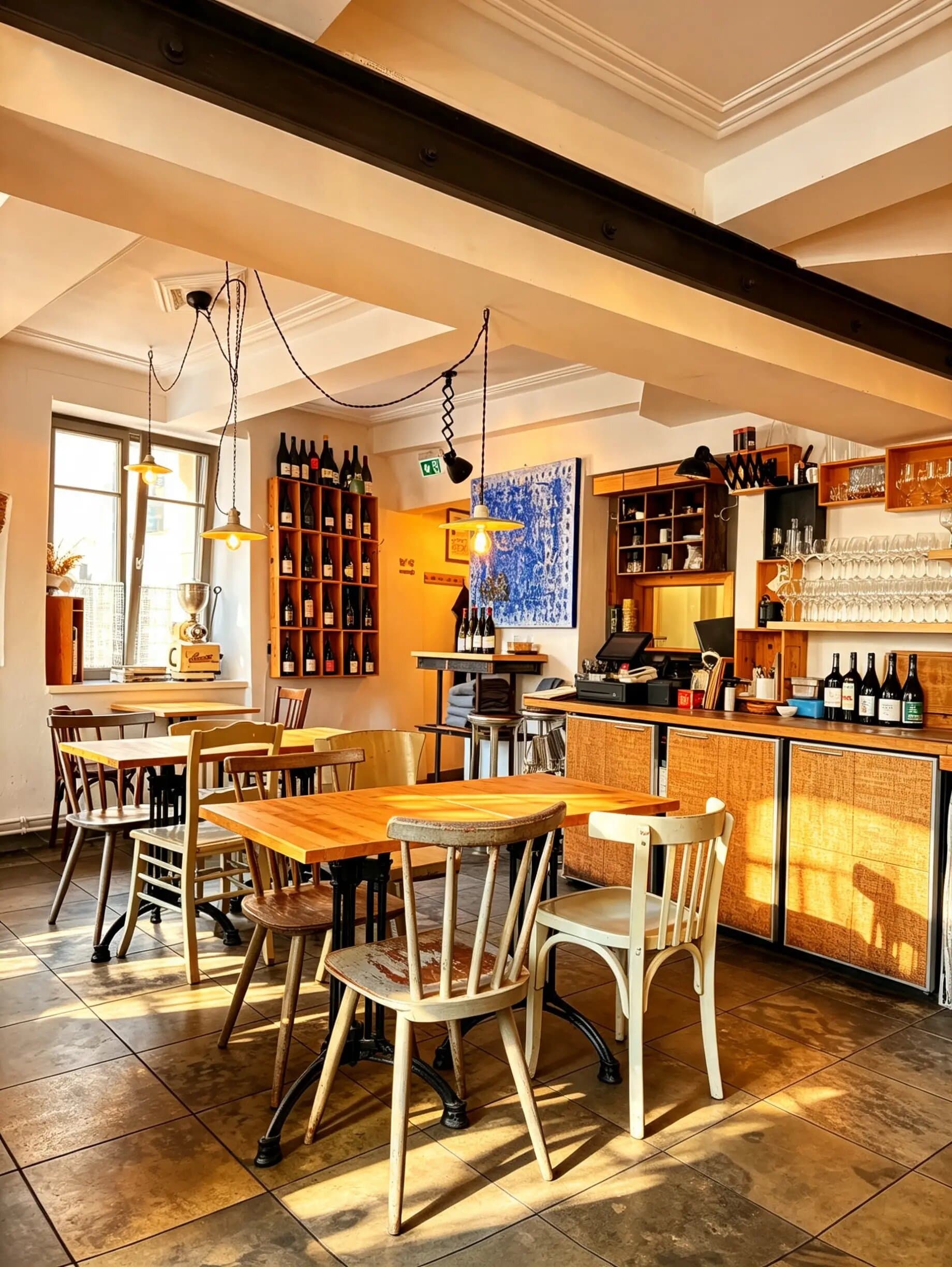 La salle de Vins Fins, bar à vins au Grund