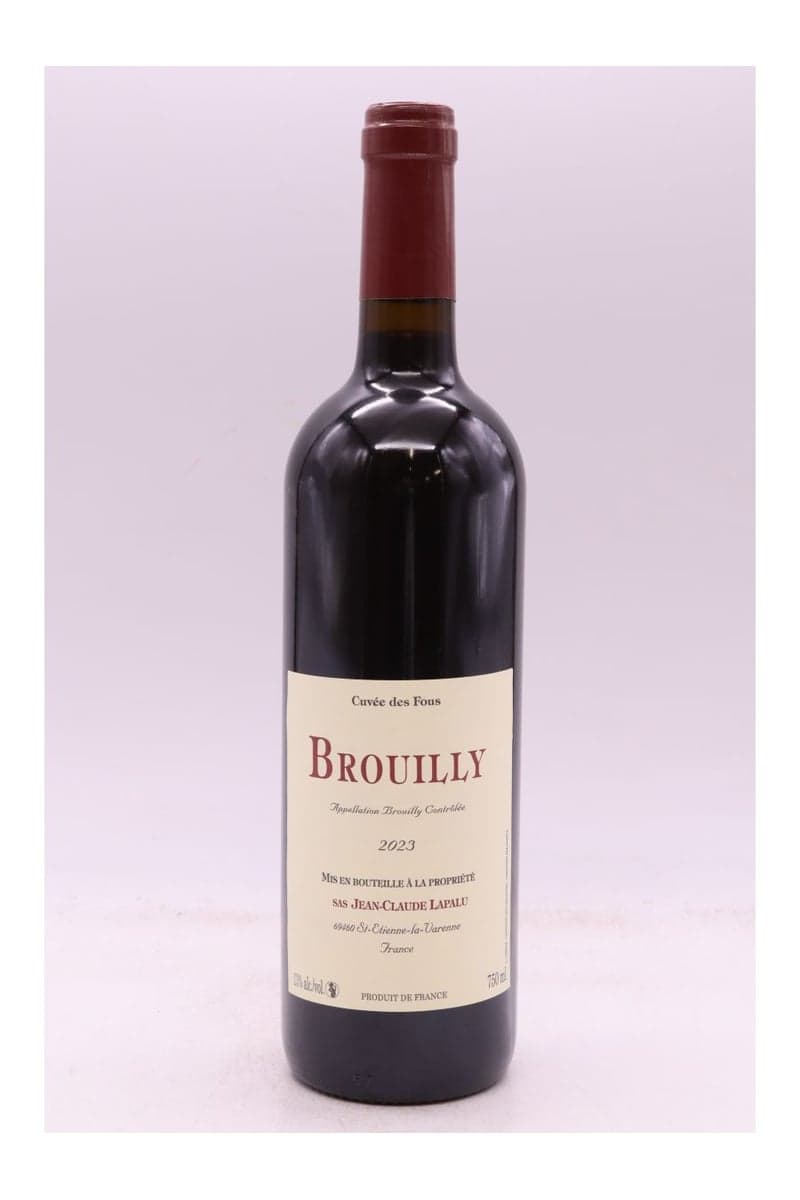 LAPALU BROUILLY CUVEE DES FOUS 2023 0,75cl