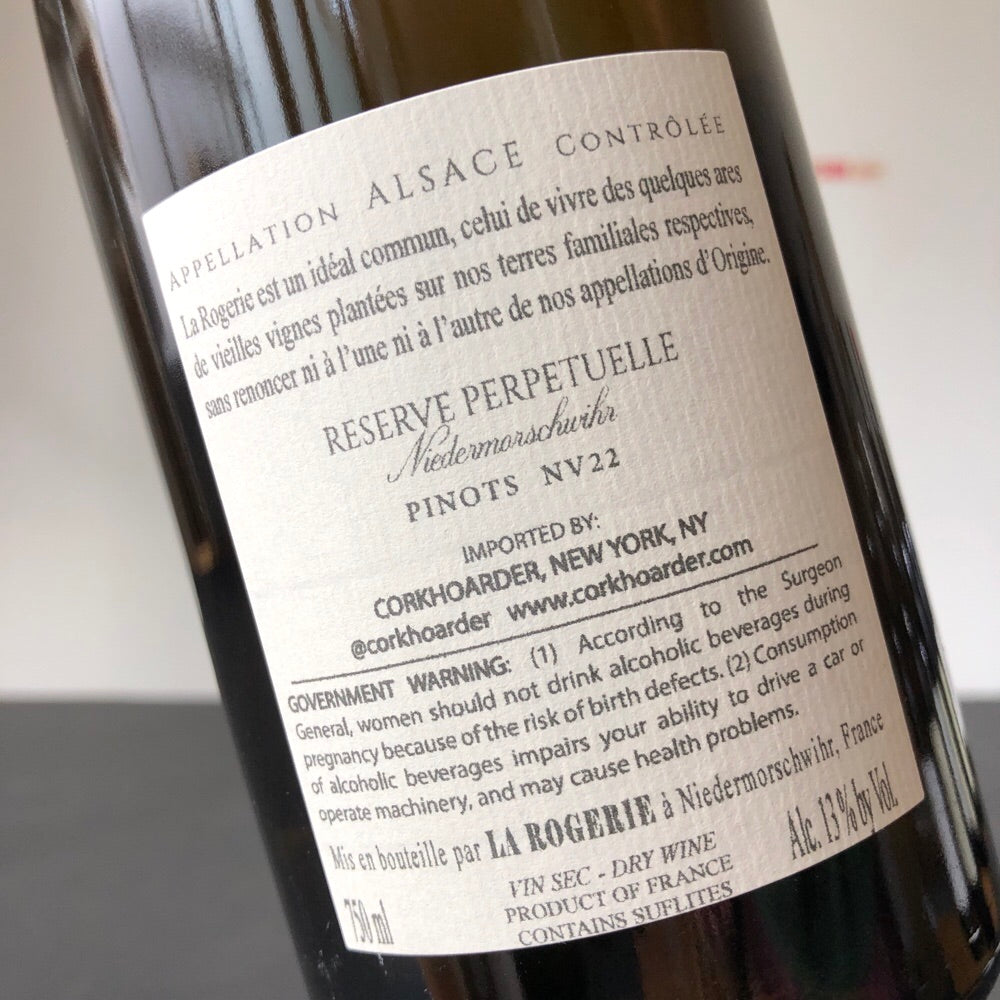 ALSACE LA ROGERIE RESERVE PERPETUELLE 0,75cl