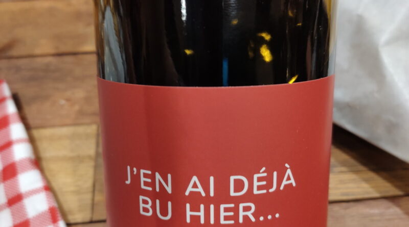 J'EN AI DEJA BU HIER BLANC 0,75cl